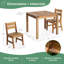 Table carrée et chaises d'extérieur Acadia