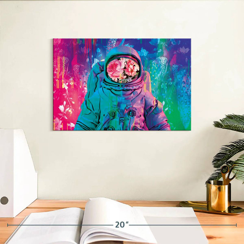 Neon Botanical Astronaut