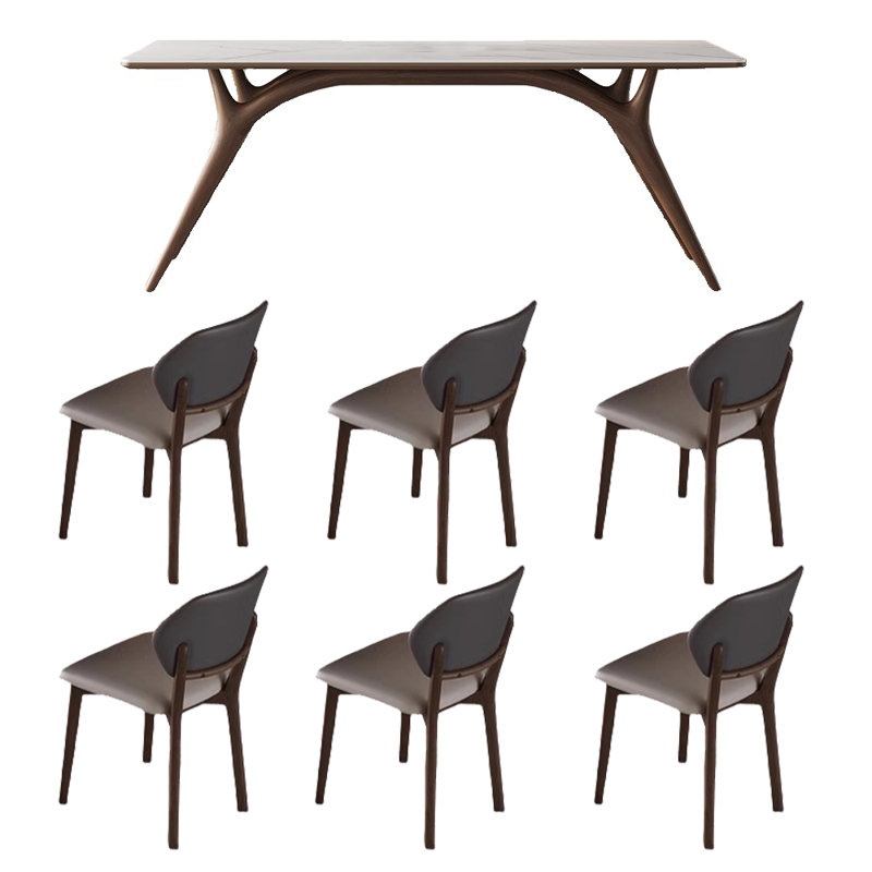 Ensemble de table de salle à manger et de chaises Simple Home, H 29,52 po x L 55,11 po x l 31,49 po