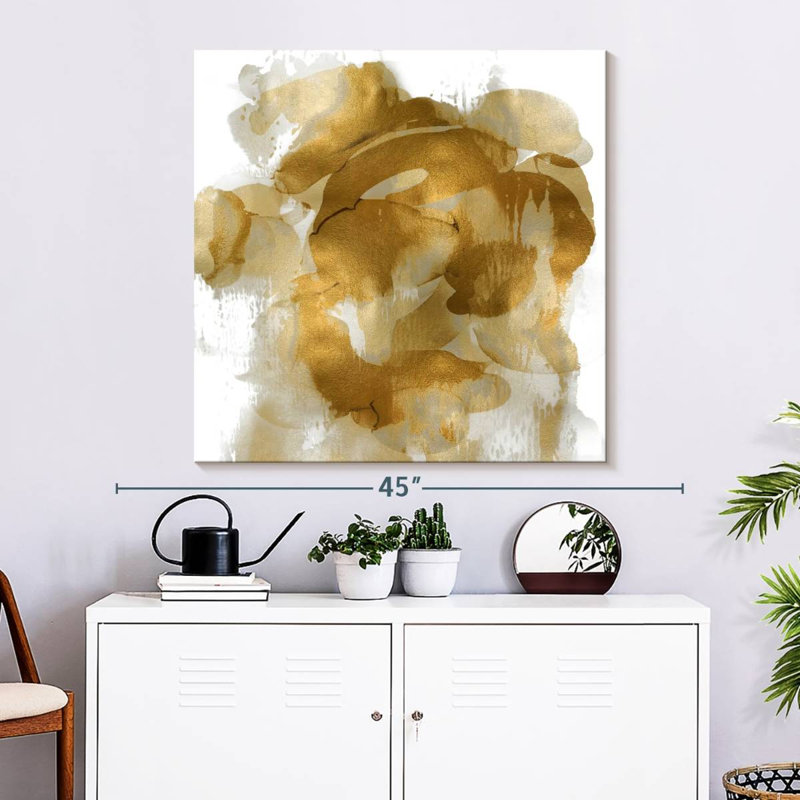 Gold Flow II, H 33 po x l 33 po