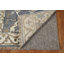 Tapis de couloir bleu indien fait à la main Oushak 3 x 8
