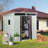 6Ft X 5Ft Outdoor Metal Storage Shed With Window And Metal Foundation White-123950983-123950985