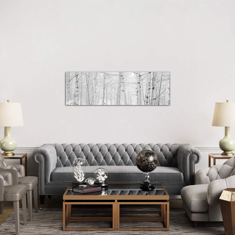 Autumn Aspens With Snow, Colorado, USA - Wrapped Canvas Panoramic Print, 121.92 cm H x 40.64 cm W x 1.91 cm D
