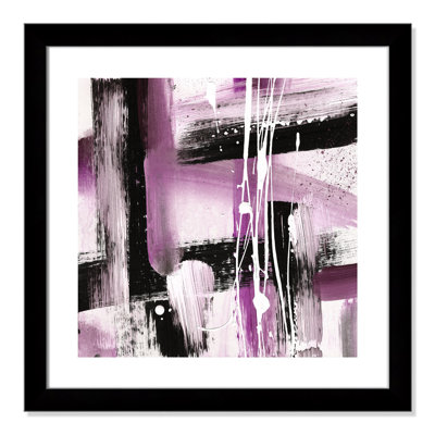 Modern Expressions " Modern Expressions Purple Tones I " Painting Print