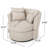 Upholstered Swivel Barrel Chair-1969878475