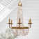 Pulliam 27.5"H Brushed Gold and Capiz Shell Candelabra Plug-in and Hardwire Chandelier