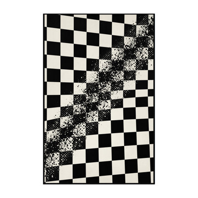 Tapis bleu moelleux moelleux Adlai