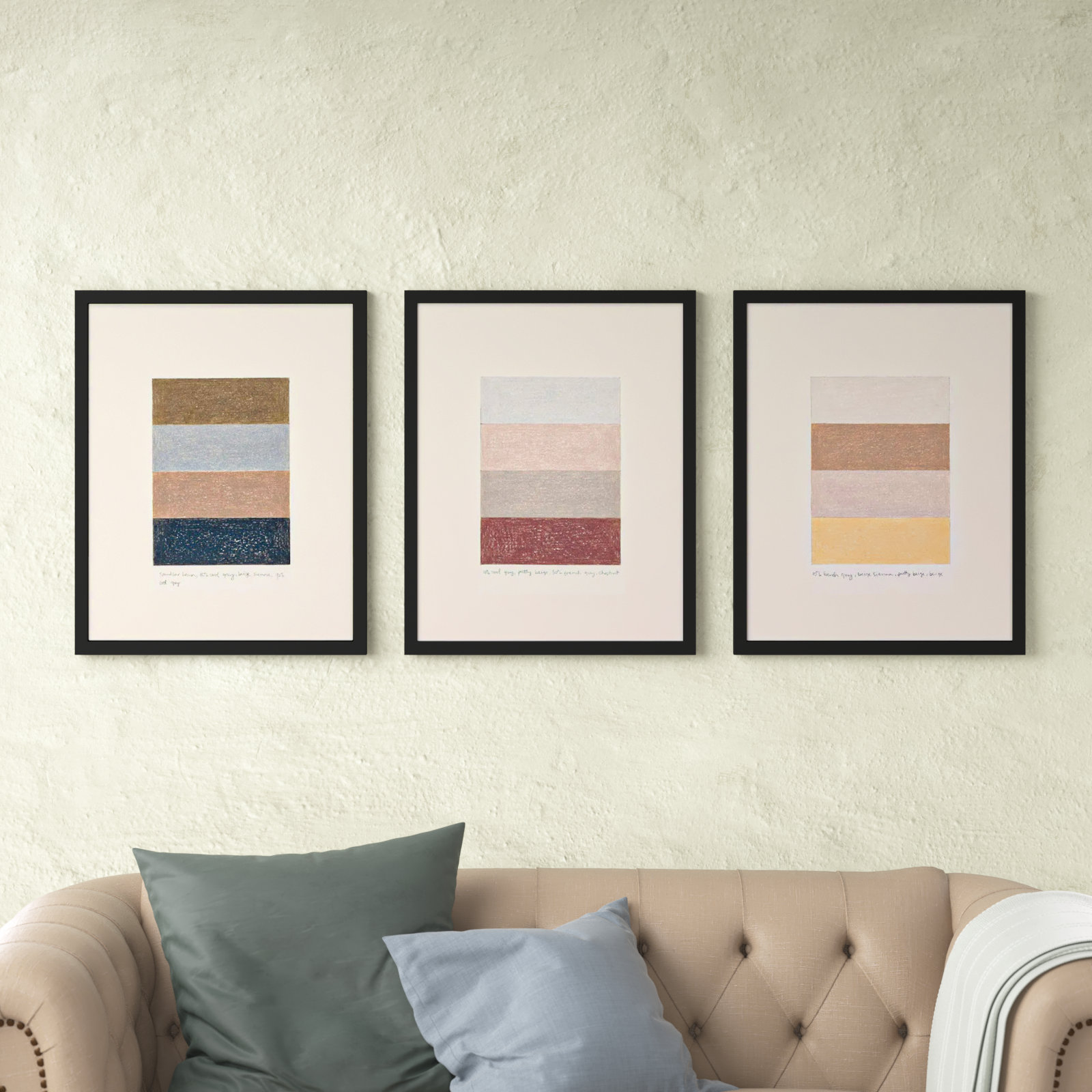 Stacks by Beth James, Black Framed, 25" H x 20" W x 1.25" D