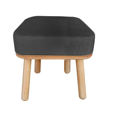 Solid + Manufactured Wood Accent Stool