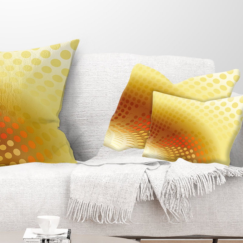 Coussin lombaire à motif abstrait abstrait