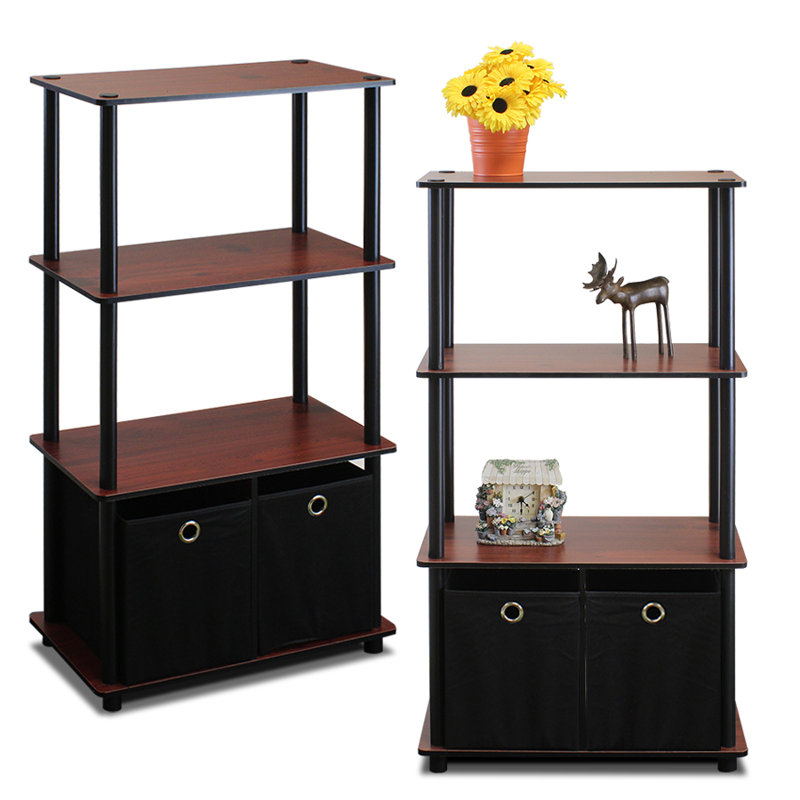 Kauffman Etagere Bookcase, Dark Cherry