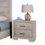 Ensemble de chambre à coucher grand lit 4 pièces Nitz, tête de lit sculptée, blanc transitionnel-118445248