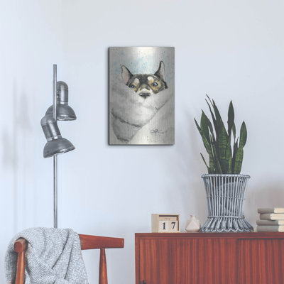 Winston Porter 'Puppy Storm In A Blanket' by Anika Goodhue Metal Wall Art
