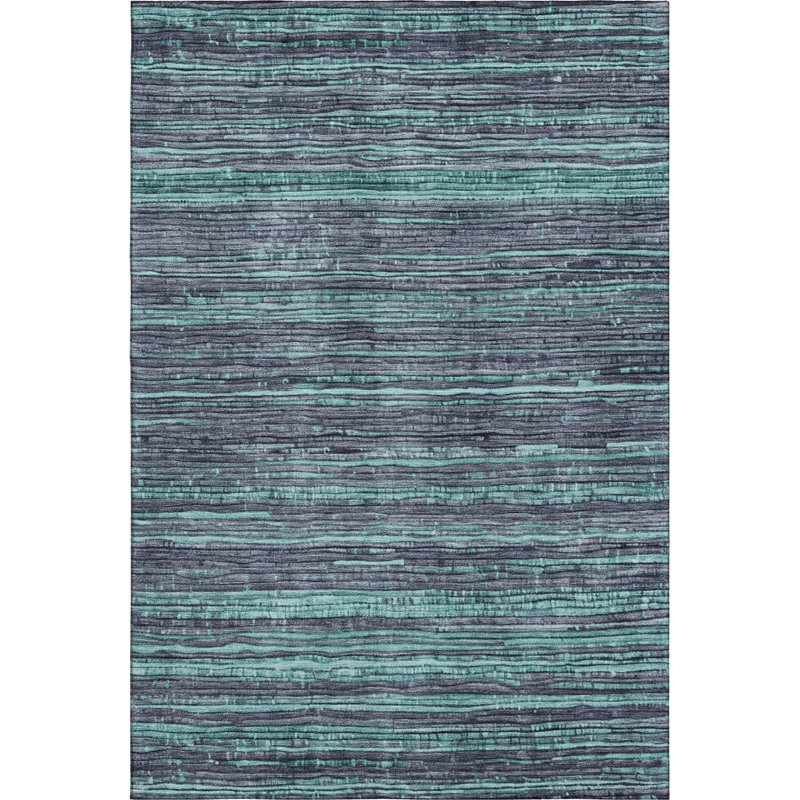 Premium Machine Washable Arnoldina AMF1846 Stripes Rug, Rectangle 5' x 7'6"