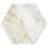 Castella de Blanc Hexagon 8 in. x 9 in. Honed Marble Floor and Wall Tile