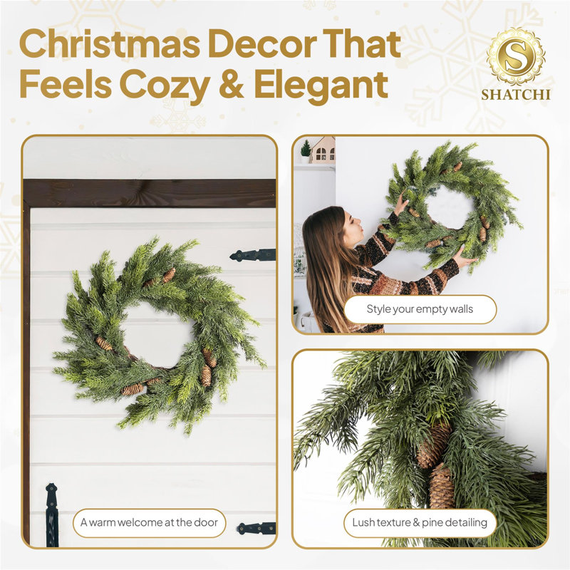 Polyethylene Wreath, 80 (cm) x 75 (cm)