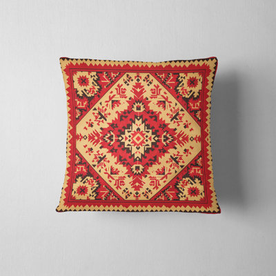 Eastern Elegance Geometric Reversible Pillow Cover