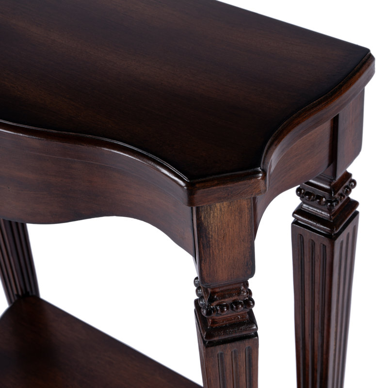 Cheshire Ballerina 22" Console Table, Dark Brown