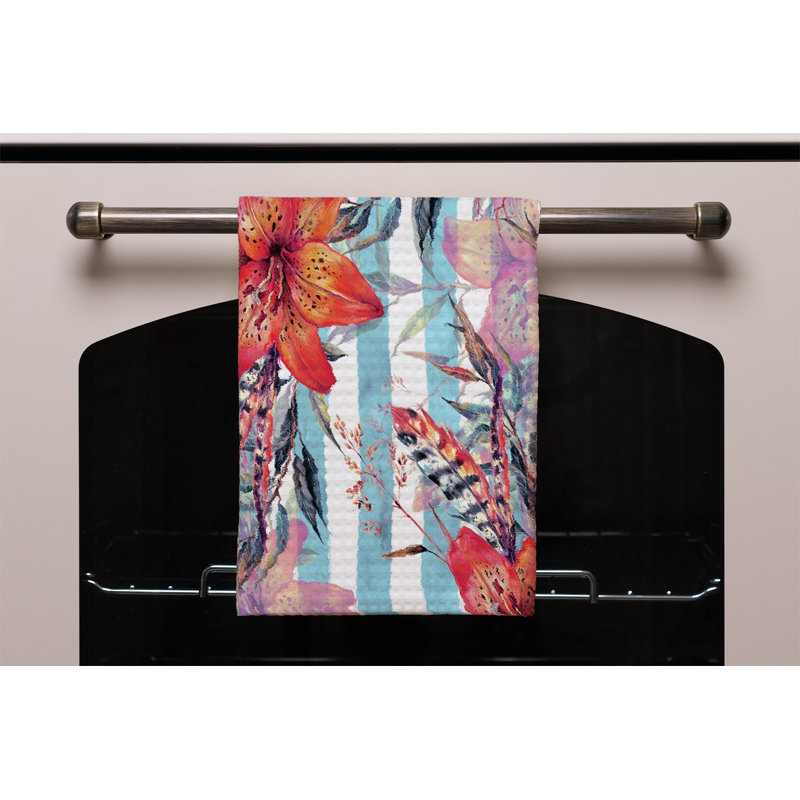 Cotton Floral Tea Towel Kitchen Towel