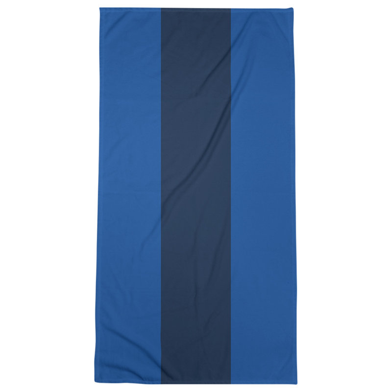 Lightweight Beach Towel, Royal Blue/Navy Blue/Royal Blue, Poly/Cotton