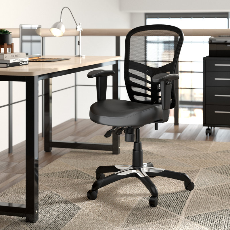 Articulate High-Back Mesh Executive Office Chair, Black