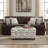 42" Upholstered Storage Ottoman With Casters - Greenthumb Autumn-999032284