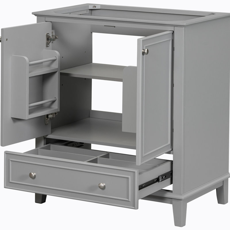 Base de meuble-lavabo simple 29,50 po seulement, Gris