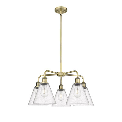 Lustre conique à 5 lumières Mallery