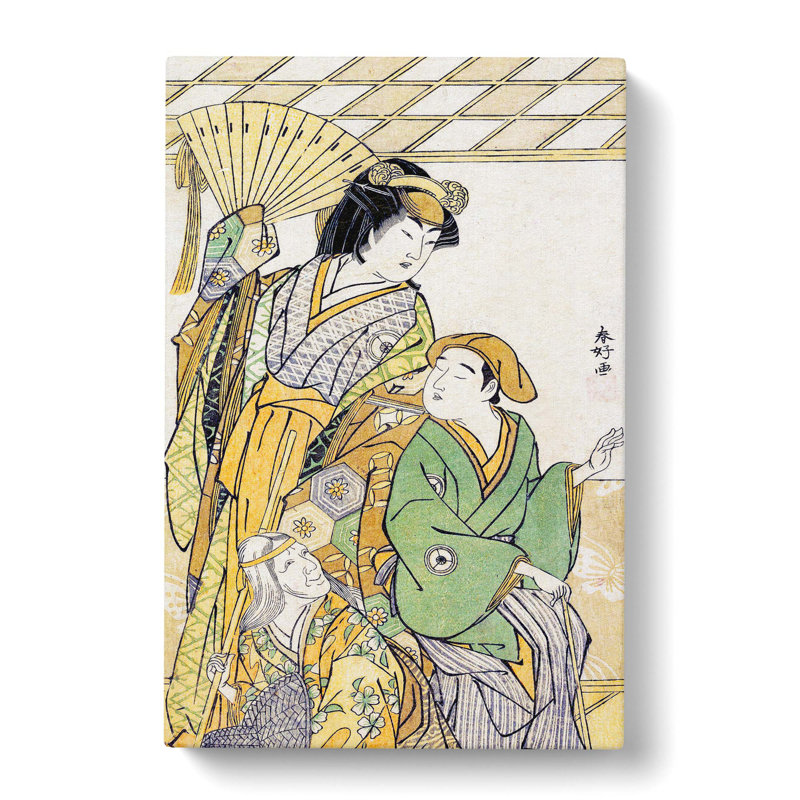 The Fourth Iwai Hanshiro by Katsukawa Shunsho - Wrapped Canvas, 50cm H x 35cm W x 3cm D