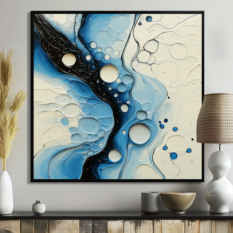«Ontario», art décoratif mural, Impression encadrée flottante, Noir, noir, noir, noir, H 16 po x l 16 po
