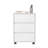 Filing Cabinet, Four Casters, Three Drawers, Top Surface, White