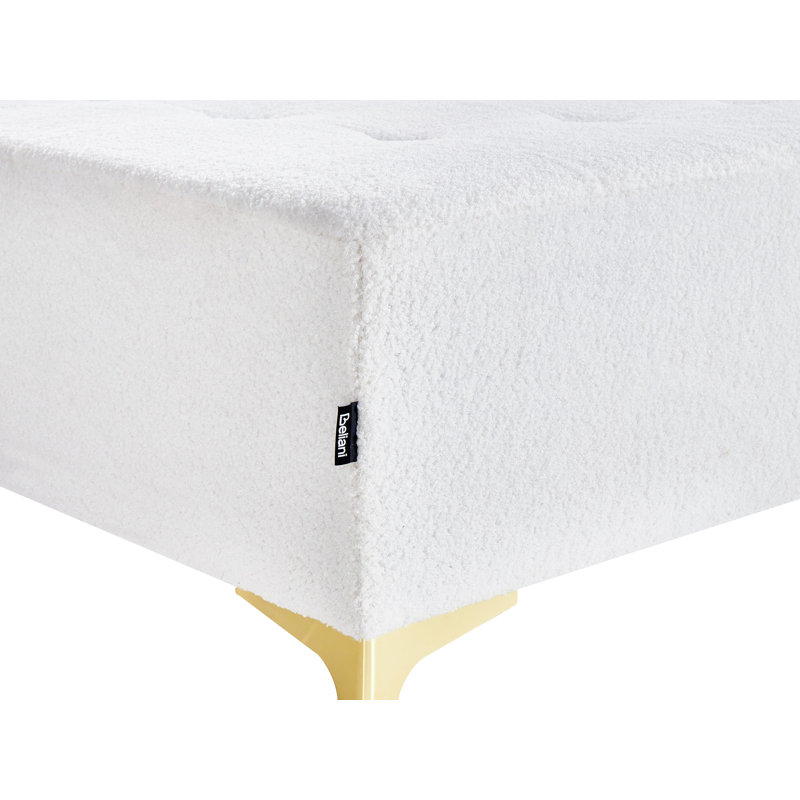 Ottoman ABERDEEN Boucle, White