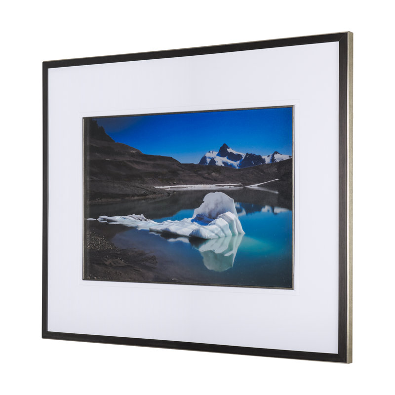 «John Day II» par Chad Mackay a, reproduction d'art encadrée à la main, Mountain Top Thaw, 41.5L x 1.6W x 31.5H