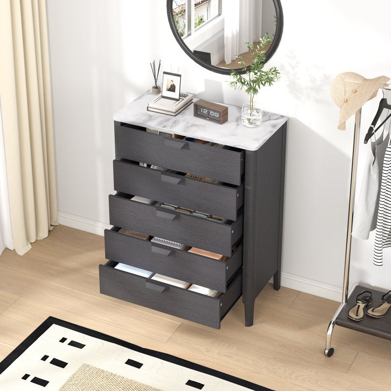 Commode 5 tiroirs l 31,1 po