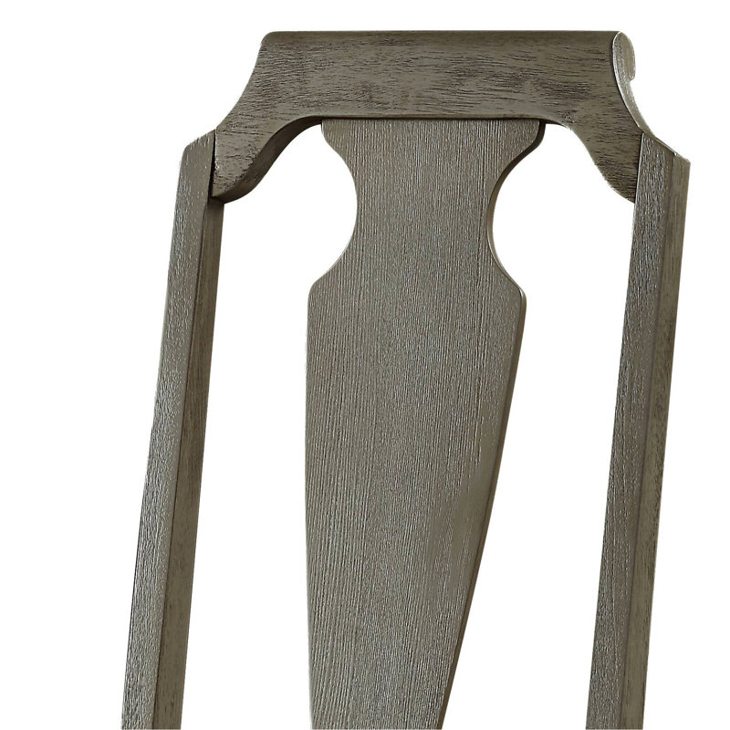 2 pièces chaises d'appoint rustiques - lin beige, touche chêne vieilli