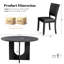 Ensemble de salle à manger 5 pièces, table ronde avec 4 chaises d'appoint pour la salle à manger-258837968