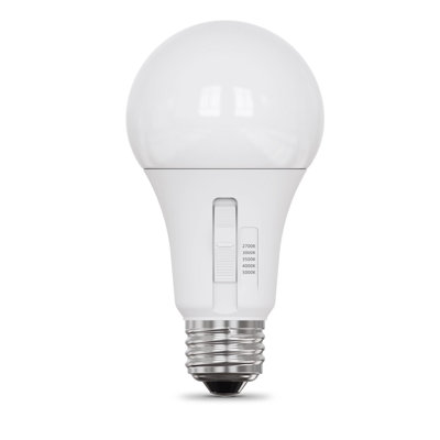 Ampoule à DEL Feit A19 E26 (moyenne) blanche réglable de 75 watts, paquet de 4