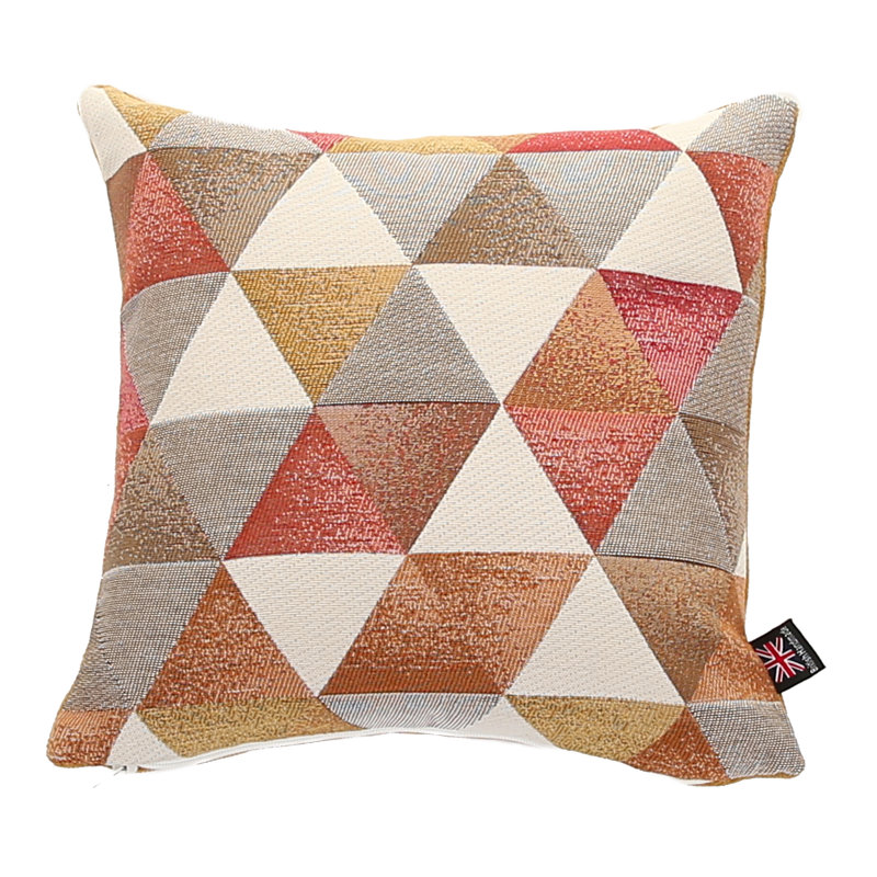 Amaryllis Geometric Square Cushion, Small