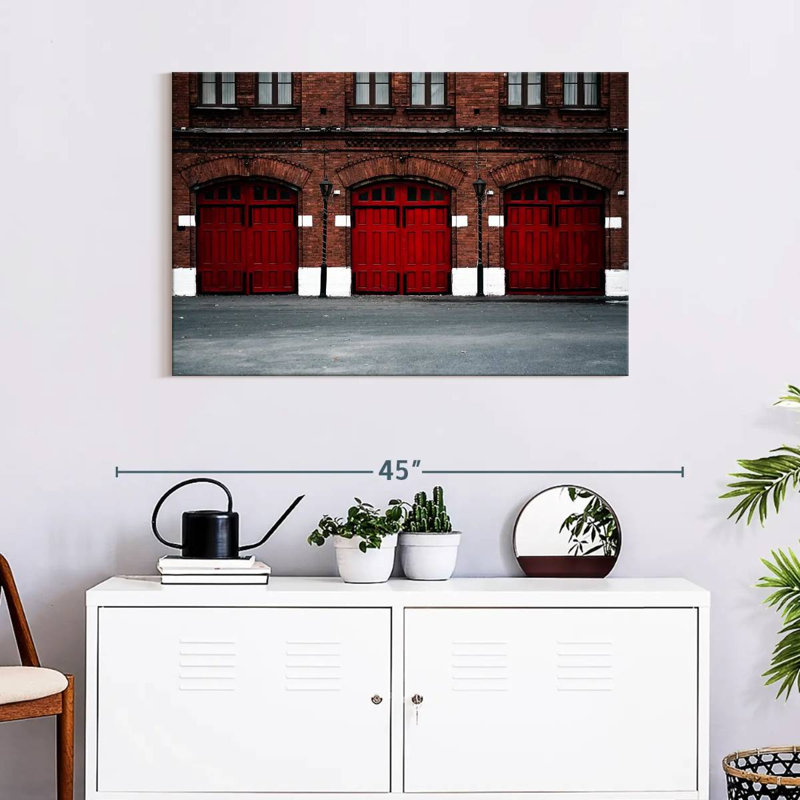 Fire Station, 24" H x 36" W