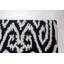 Tapis noir et blanc en laine touffeté à la main noir et blanc Luna Willow