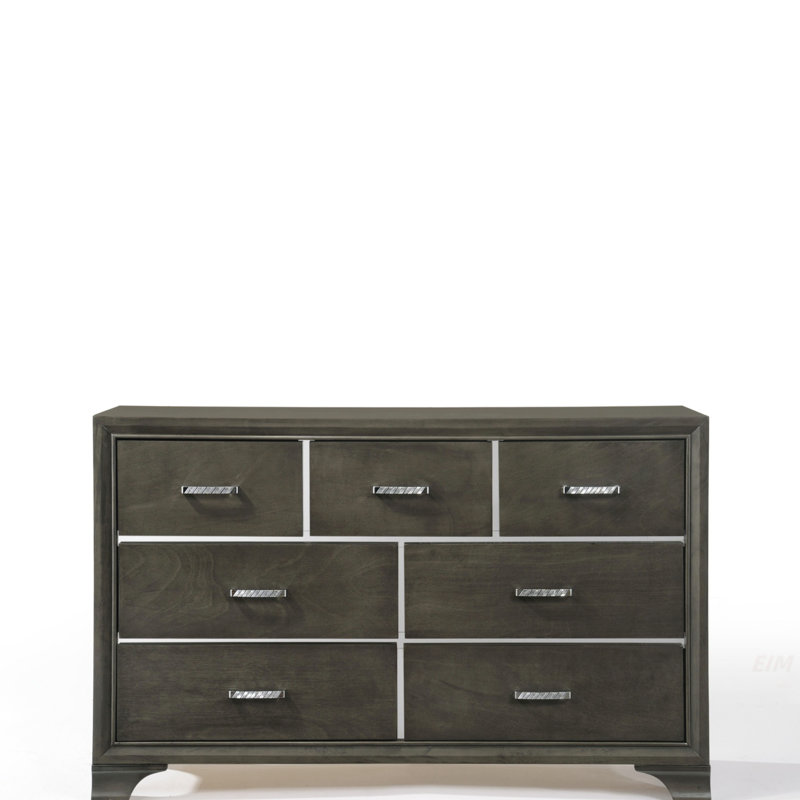 Commode Carine II à finition grise (Commode)