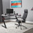 Latitude Run® Adjustable Reclining Ergonomic Swiveling PC & Racing Game Chair in Black