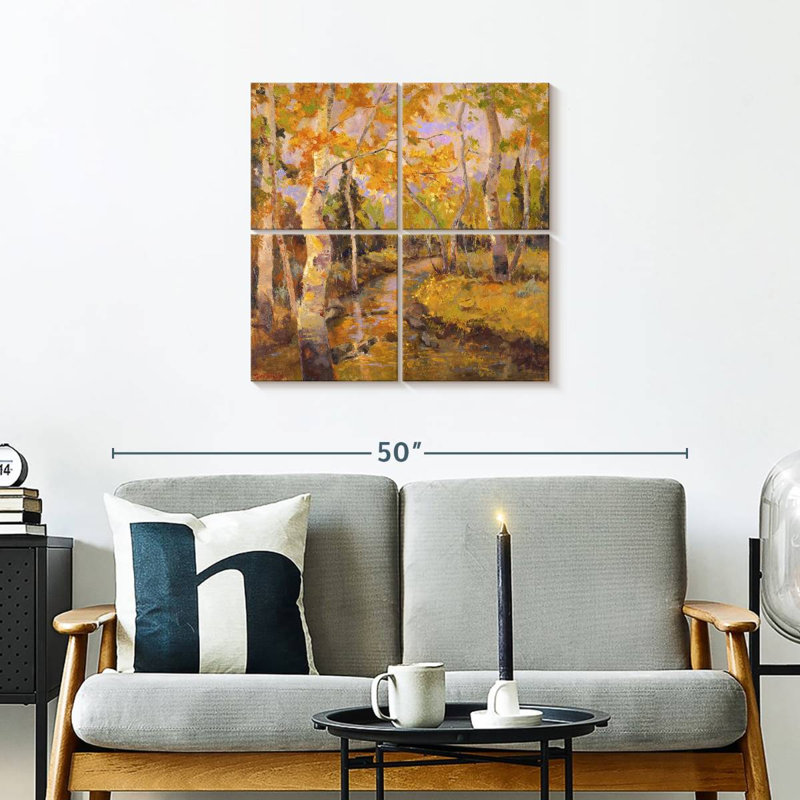 Alvord Four Seasons Aspens III, H 26 po x l 26 po