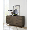Huasser Commode double 6 tiroirs Racher