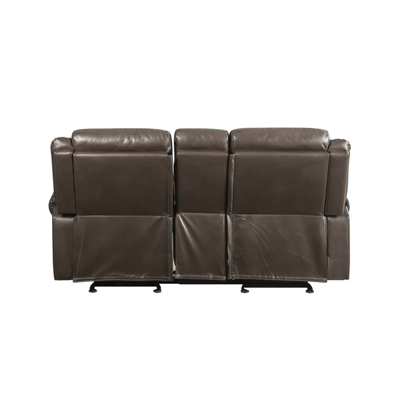 Causeuse en cuir Lydia Aire Motion avec port USB et console Lydia