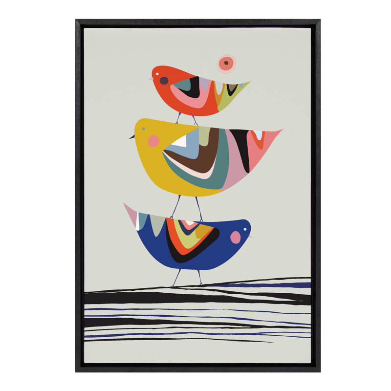«The Family Tree» par Rachel Lee 3 Birdies Studio, reproduction d'art sur toile encadrée, H 33 po x l 23 po, Noir