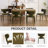 Upholstered Dining Chair with Metal Legs-148177368