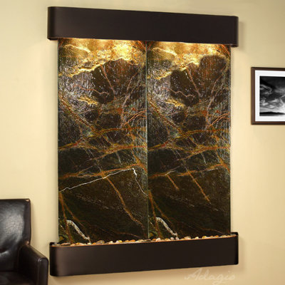 Majestic River Natural Stone Fountain with Light