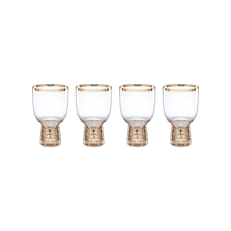 Lenox Tuscany Classics Gold Frost Wine Glasses, Set Of 4