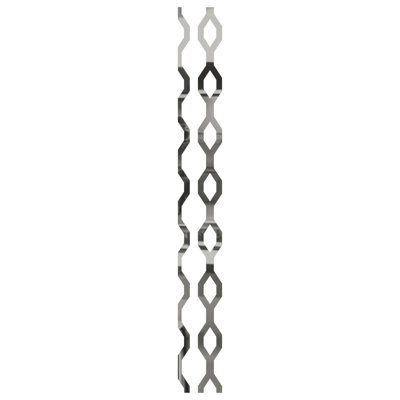 Wabash Adjustable Acrylic Decorative Slat Wall Panel Kit (24-Pack)